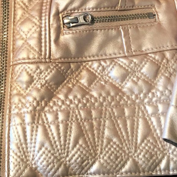 GENUINE KIDS OSHKOSH Gettalic Gold Moto Jacket 2T - Picture 5 of 11